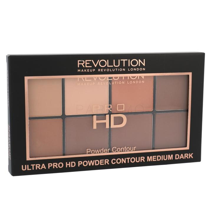 Makeup Revolution London Ultra Pro HD Powder Contour Palette Contouring Palette für Frauen 20 g Farbton  Medium Dark