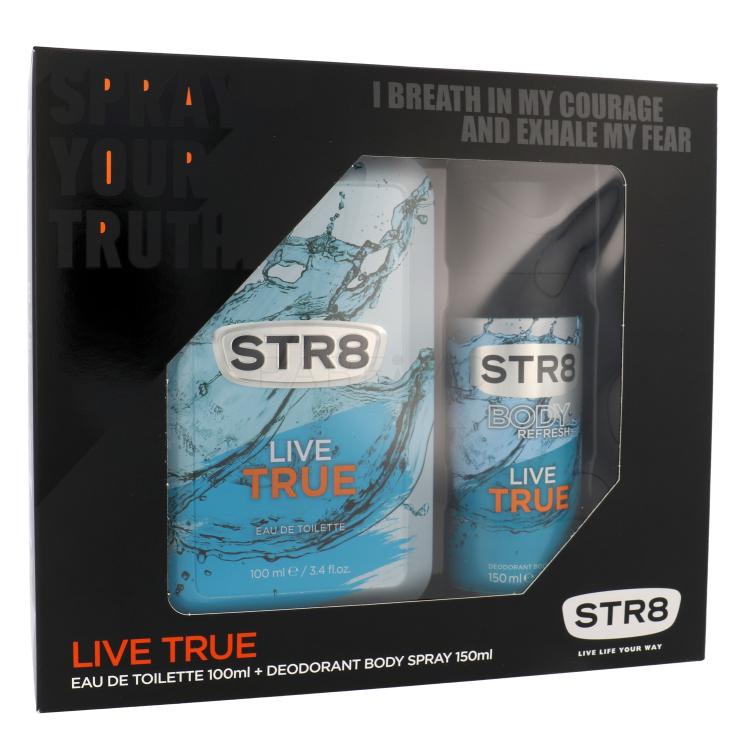 STR8 Live True Geschenkset EDT 100 ml + Deodorant 150 ml