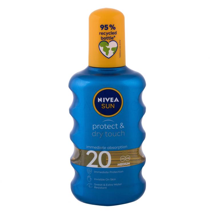 Nivea Sun Protect &amp; Dry Touch Invisible Spray SPF20 Sonnenschutz 200 ml