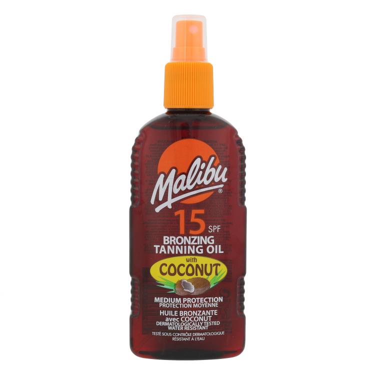 Malibu Bronzing Tanning Oil Coconut SPF15 Sonnenschutz für Frauen 200 ml