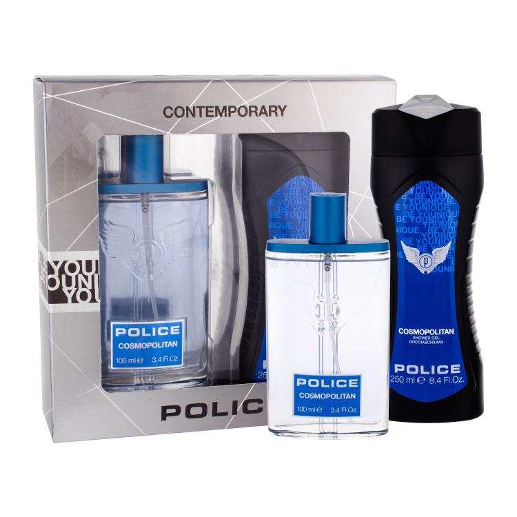 Police Cosmopolitan Geschenkset Edt 100 ml + Duschgel 250 ml