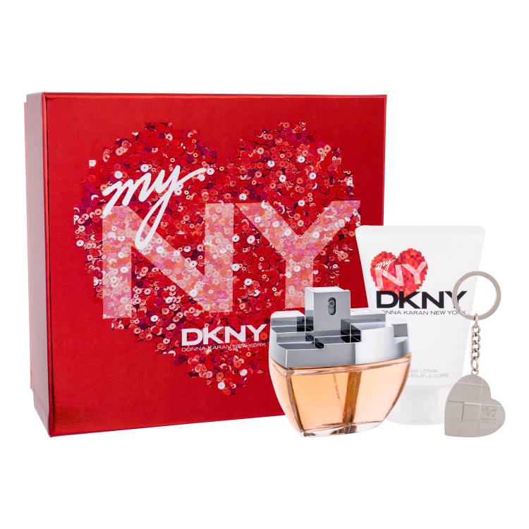 DKNY DKNY My NY Geschenkset parfumovaná voda 100 ml + telové mlieko 100 ml + kľúčenka